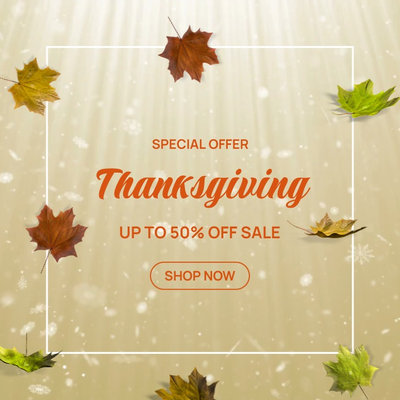 Golden Thanksgiving Day Sale Post