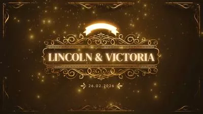 Golden Universal Indian Wedding Invitation Slideshow