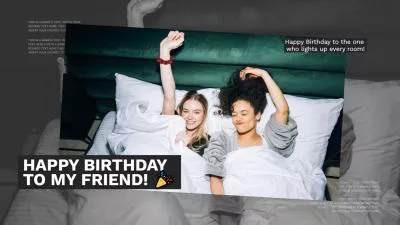 Good Friends Birthday Photo Collage Slideshow
