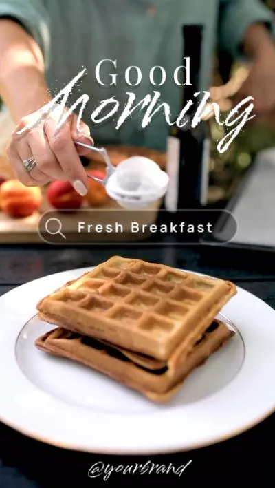  Good Morning Fresh Breakfast Promo Instagram Story