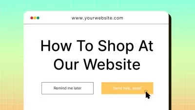 Gradient Modern How To Shop On Website Tutorial