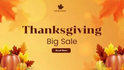 Gradient Thanksgiving Promo Sale