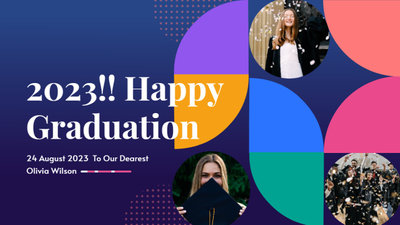 Graduation Collage Slideshow Shape