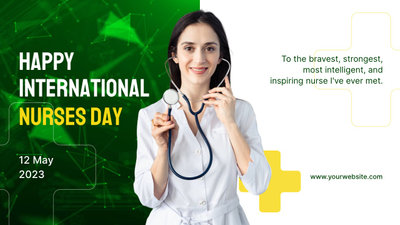 Vídeo Dia Da Enfermeira Verde Feliz Internacional