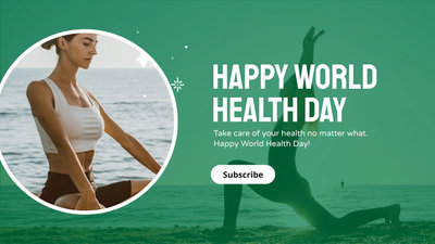 Green World Health Day Channel Cover