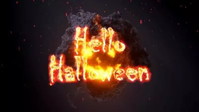  Halloween Fire Logo Intro