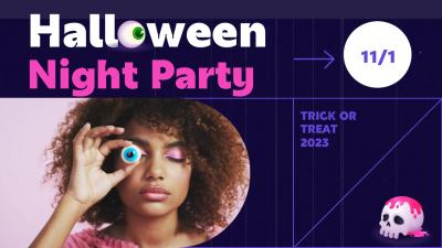 Halloween Night Party Invitation