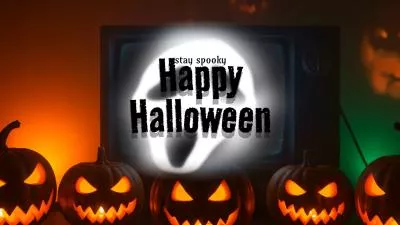 Halloween Nacht Party Einladung TV Lustige Einleitung