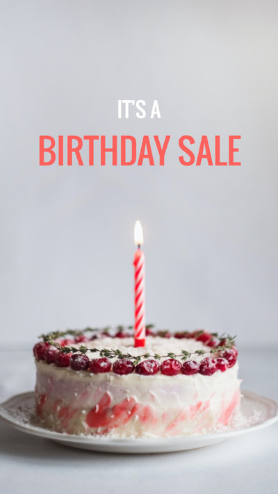 Happy Birthday Sale