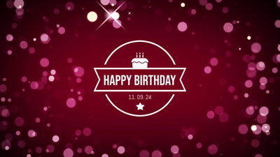 Happy Birthday Typography