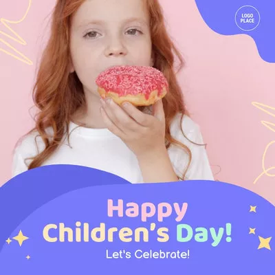 Happy Childrens Day Werbung