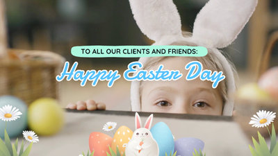 Happy Easter Day Business Greeting Message
