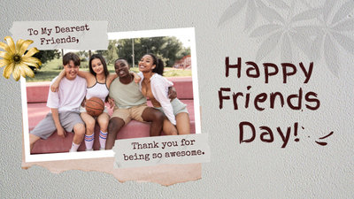 Happy Friendship Day Greeting Video