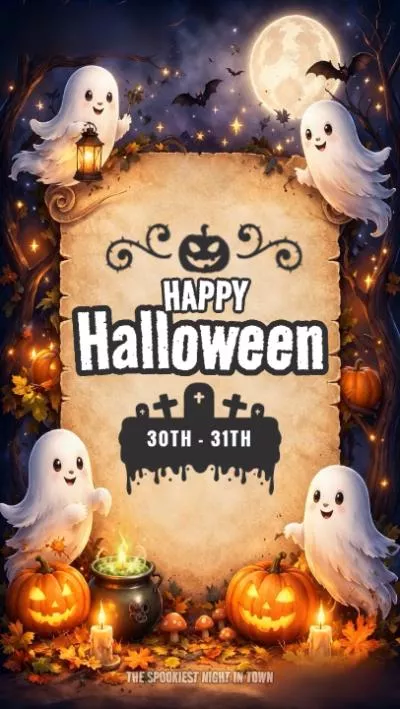 Happy Halloween Trick Or Treat Holiday Greeting Card Tiktok