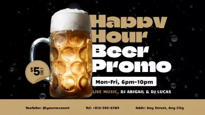 Happy Hour Beer Club Promo