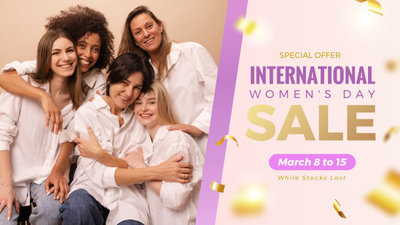 Feliz Dia international De La Mujer Venta De Productos special