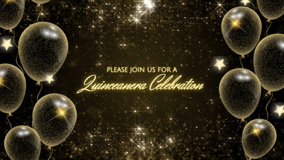 Feliz Quinceanera 15º Aniversário Convite