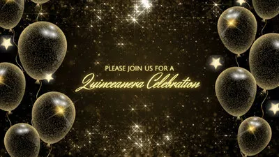 Joyeux Quinceanera 15e Anniversaire Invitation