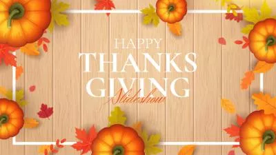 Happy Thanksgiving Day Photo Collage Slideshow