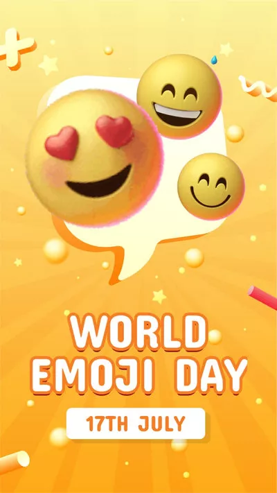 Happy World Emoji Day Message Video