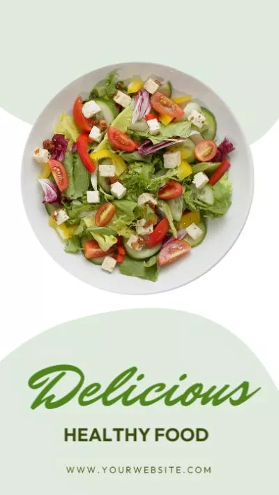 健康食品菜單銷售 Instagram 捲軸