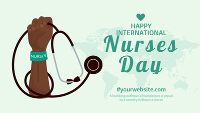 Ilustração História Do Dia Da Enfermeira Internacional