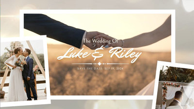 Ink Aesthetic Romantic Wedding Collage Slideshow