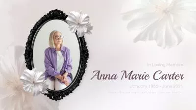  Ink Memorial Tribute Slideshow Elegant Funeral Photo Montage
