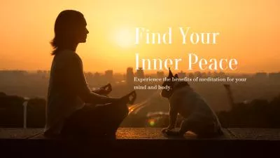 Inner Peace Meditation Sunset Calm Quote Youtube Intro