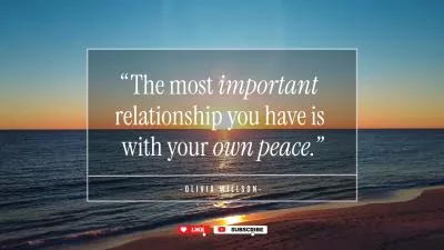 Inner Peace Quote Spiritual Meditation Sea Sunset Video Youtube Intro
