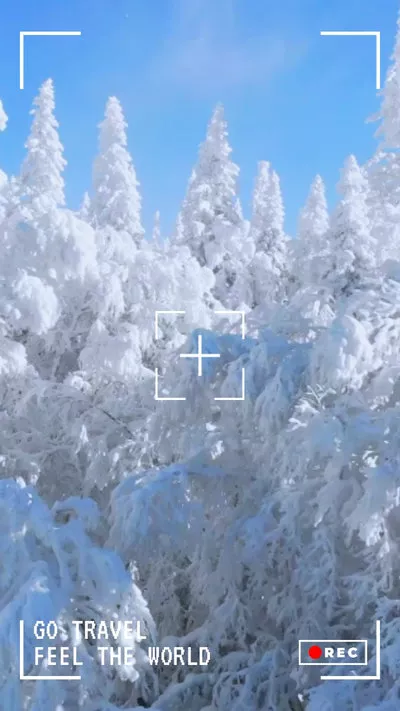 Instagram Reels 雪山旅行