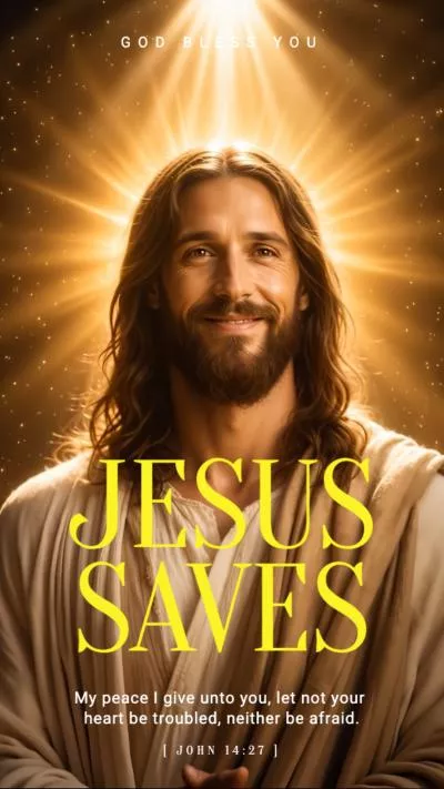 Jesus Saves Christian Faith Bible Quote Social Media Reel