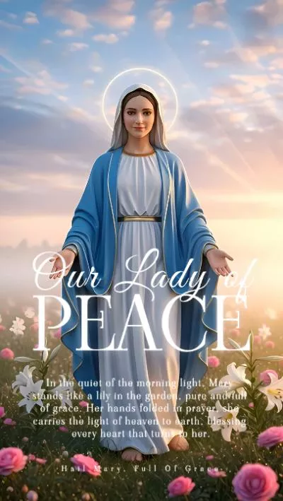 Lady Of Peace Mother Mary Religious Spiritual Sacred Tiktok Reel