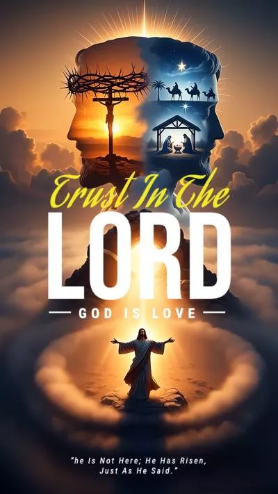 Lord Jesus Religious Faith Bible Motivational Quote Social Media Reel