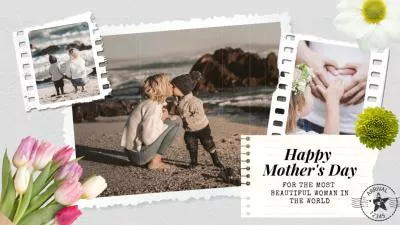  Love Floral Happy Mothers Day Film Paper Photo Collage Family Life Memories Greeting Slideshow