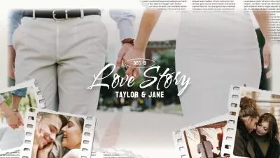 Love Story Film Photo Collage Propose Anniversary Wedding Slideshow Album