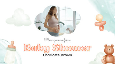 Hermosa Invitacion Para Baby Shower