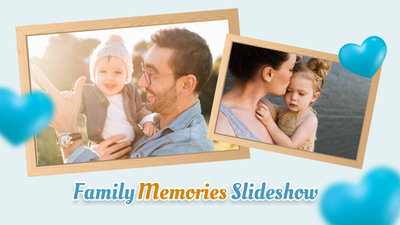 Encantadores Recuerdos De Familia Foto Marco Presentación De Diapositivas