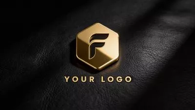 Luxury Golden 3d Metallic Ai Logo Animation Reveal Intro