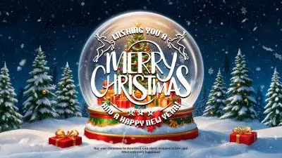 Bolas De Nieve Mágicas, Saludos Navideños, Mensajes, Introducción