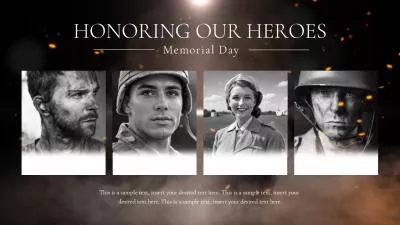  Memorial Day Thanks For Remembering Heroes Photo Collage Slideshow