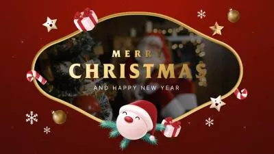 Merry Christmas Festive Greeting Cards Slideshow