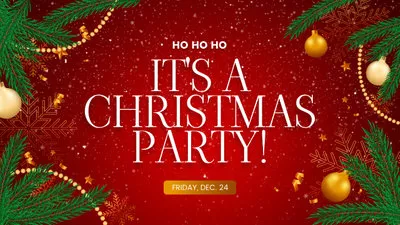 Merry Christmas Party Invitation