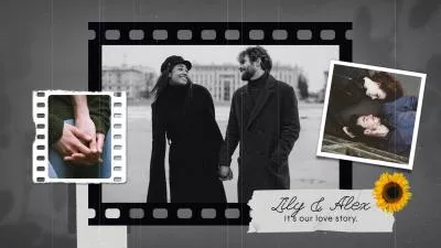  Minimal Film Scrapbook Love Story Propose Collage Slideshow Wedding Anniversary Memories