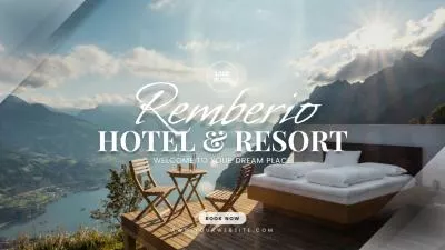 Minimal Hotel Resort Business Booking Promo