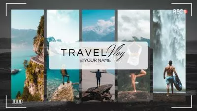 Minimal Lover Family Travel Camping Vlog Photo Collage Slideshow