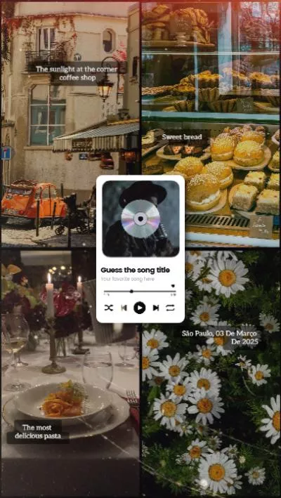 ミニマリスト・年次レビュー・コラージュ・メモリー・ミュージック・プレイリスト