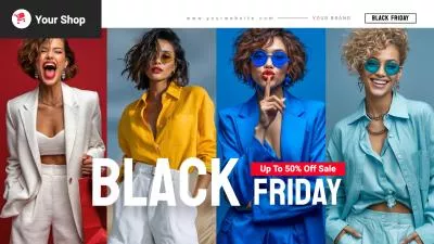 Minimalist Black Friday Fashion Clothing Discount Sales Promo