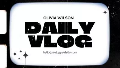 Minimalist Fashion Daily Vlog Cinema Film Youtube Slideshow