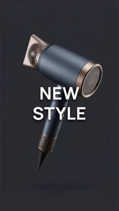 Minimalist Modern Hair Dryer Product Ad Promo